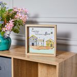 Bee Wooden Square Framed Plaque