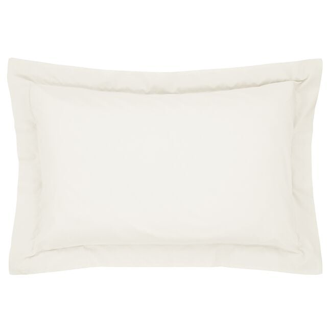 Nicole Day Percale Oxford Pillowcase- Cream
