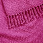 DRIFT HOME HAYDEN 100% RECYCLED COTTON PINK 130x180cm Throw