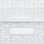 Geometric 6.5L White Storage Basket