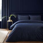 CATHERINE LANSFIELD SINGLE DUVET COVER Kingsley Matt Velvet Navy