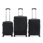 LARGE Lightweight Hardshell Luggage - Black