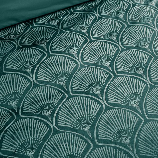 CATHERINE LANSFIELD SUPERKING DUVET COVER Art Deco Pearl Teal 