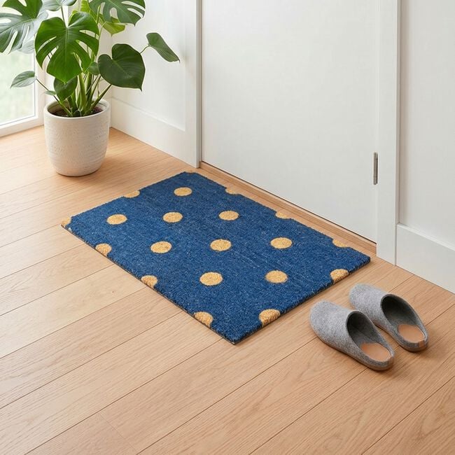 My Mat Polka Dots Coir Door Mat 45cm x 75cm