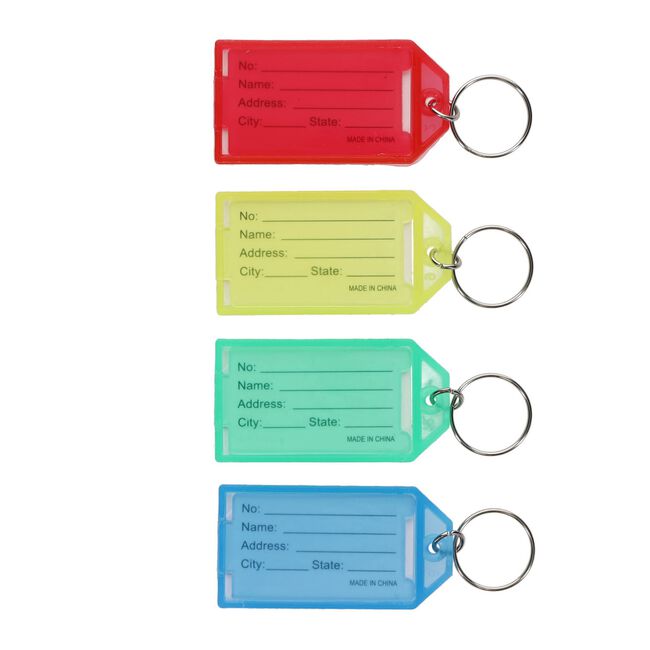 Concept Name Tag Keychains - 4 Pack
