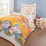 Adventure Town 200cm x 220cm Bedspread