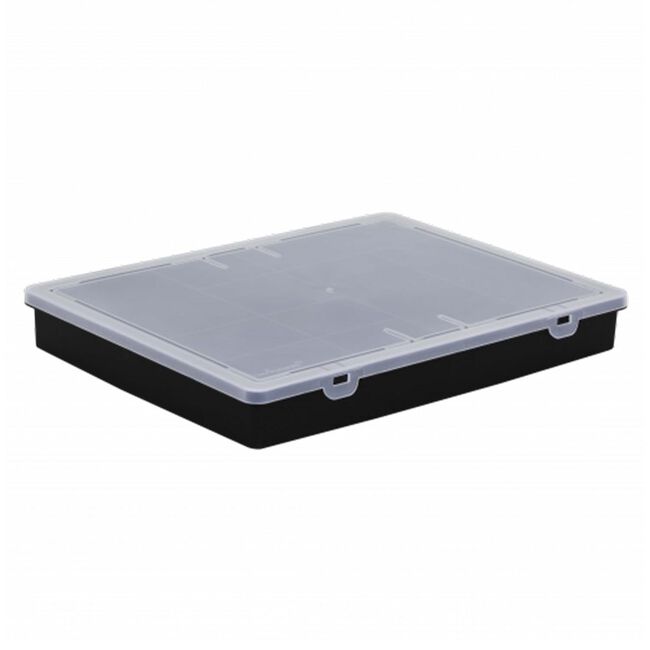 Wham Organiser Box 38cm with 10 Divisions Black