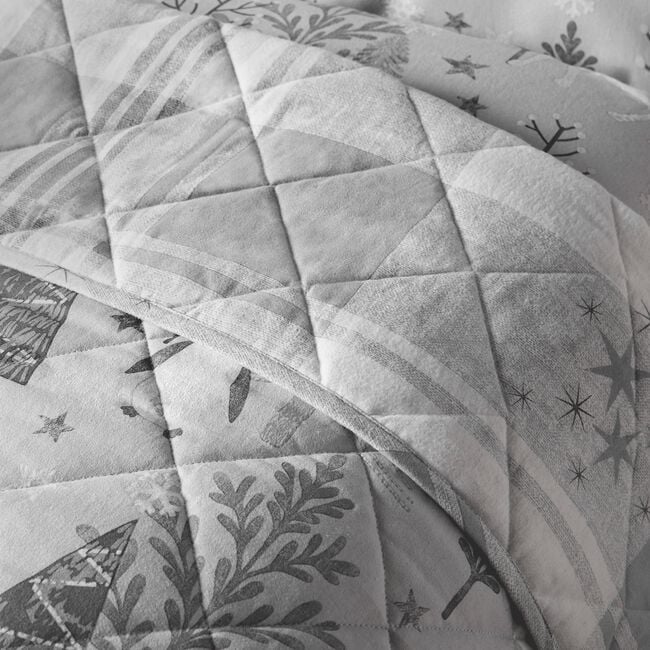 Arctic Scene Bedspread 200cm x 220cm - Grey