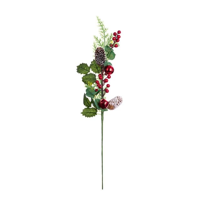 Christmas Berry and Bauble Pine Pick