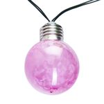 10 Patterned Ball Solar String Lights Multicolour