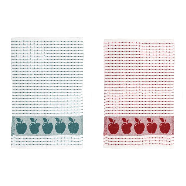 Assorted Border Tea Towels 3 Pack