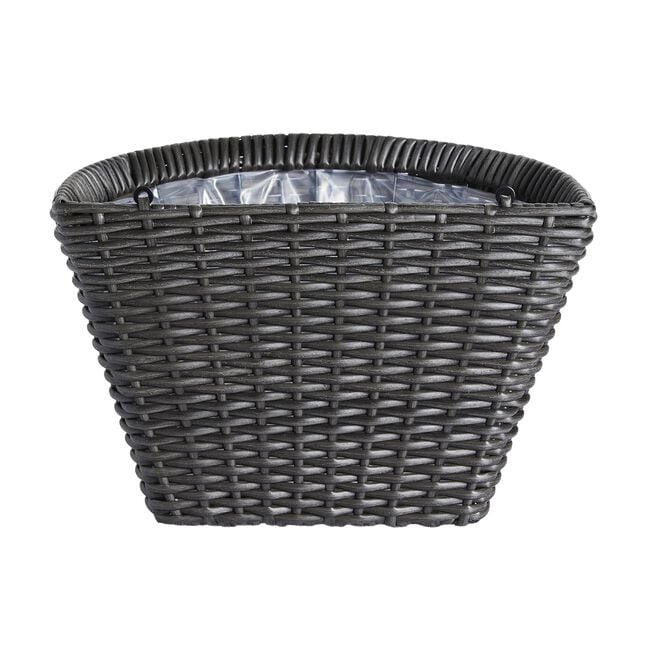 WICKER Wall Basket Grey