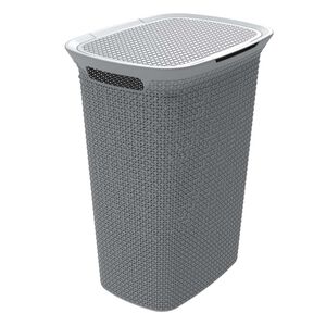 Ezy Mode Grey Laundry Hamper 57L
