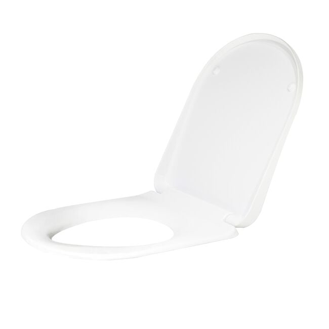 White Wrap Over Soft Close Toilet Seat