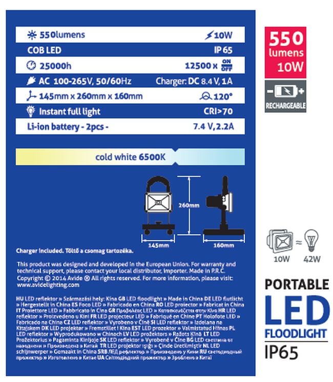 7.4V Flood Lamp