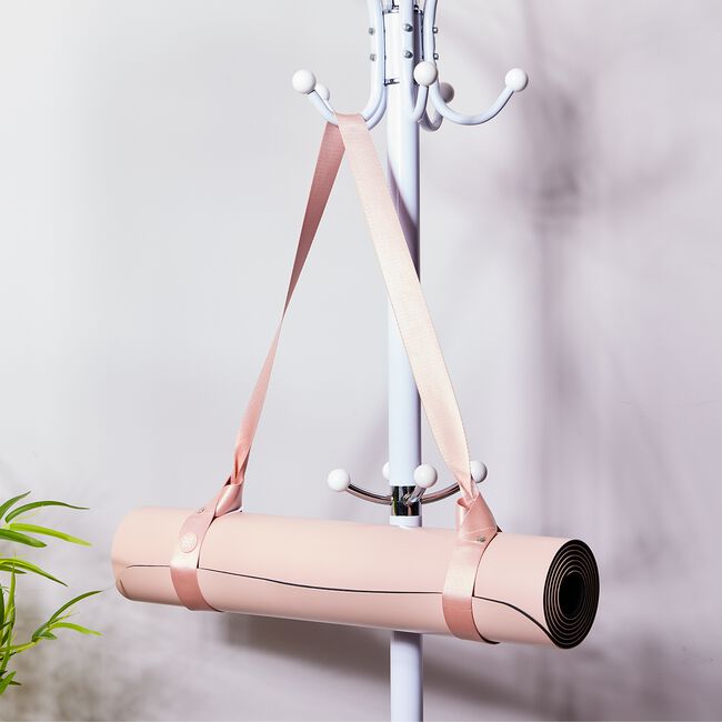 BLOOM YOGA MAT STRAP PINK