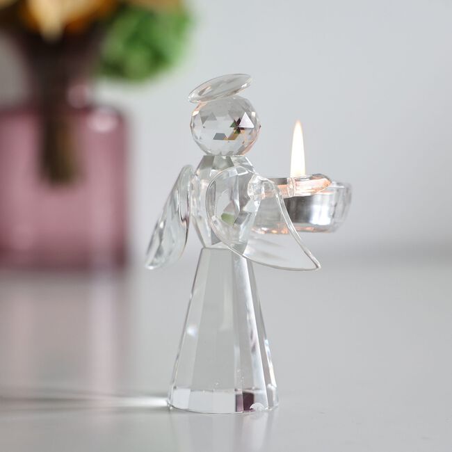 Cashel Living Standing Angel Tealight Holder