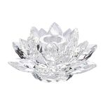 Cashel Living Crystal Lotus Flower Candle Holder