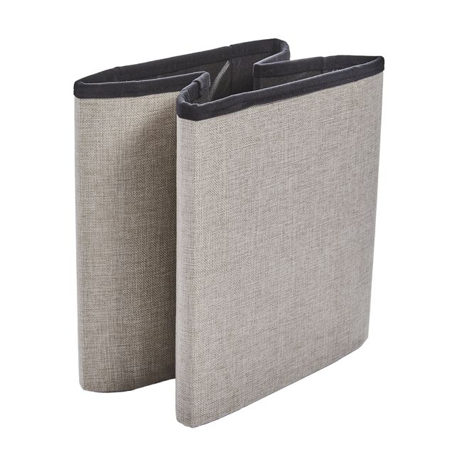 OVAL LINEN FOLDABLE SMALL Natural Ottoman