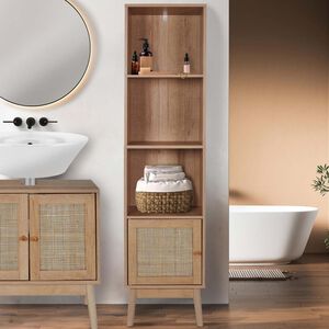 Bali 1-Door Tall Bathroom Cabinet 