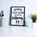 An Bhfuil Cead Agam Dul go dtí an Leithreas Plaque