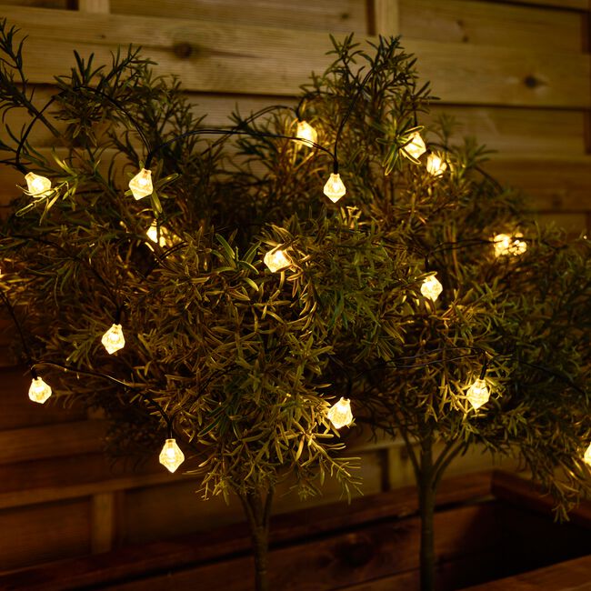 20 Diamond Solar String Lights