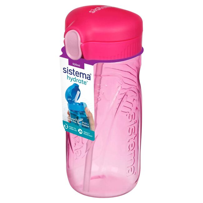Sistema Tritan Quick Flip Water Bottle 520ml