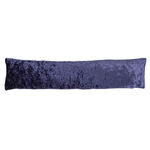 Velvet Crush Draught Excluder 22 x 90cm - Navy