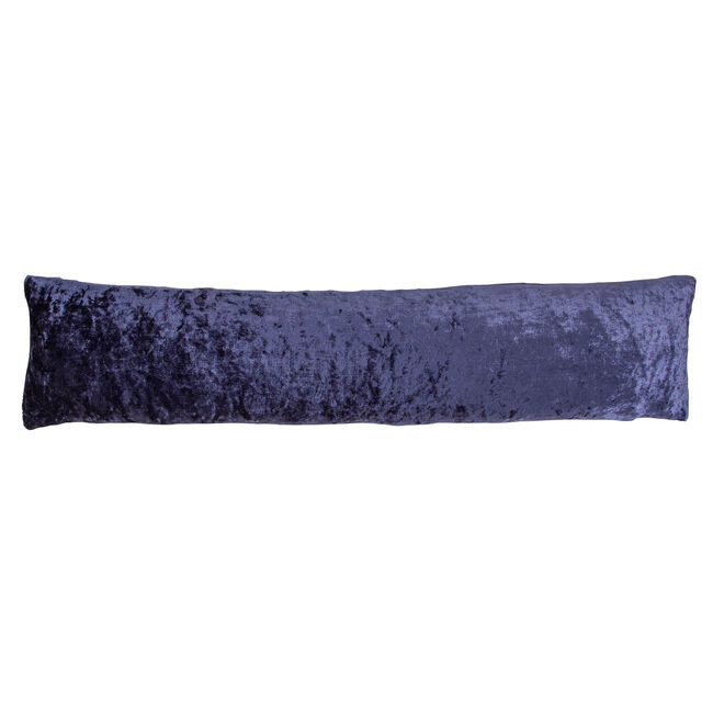 Velvet Crush Draught Excluder 22 x 90cm - Navy