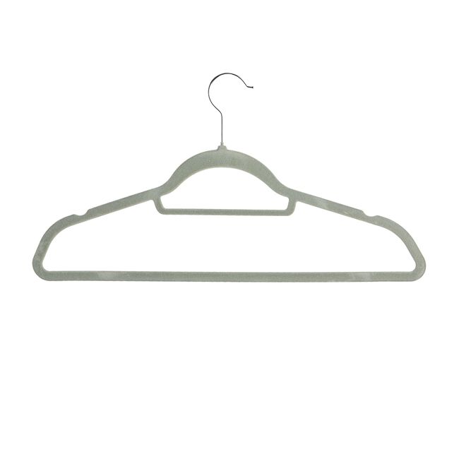 Skinny Velvet Hangers 10 Pack Grey
