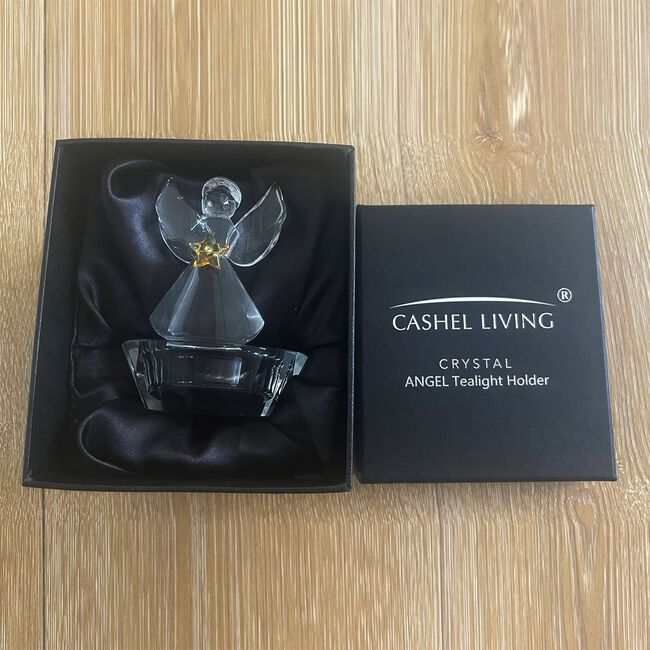 Cashel Living Crystal Angel Tealight Holder