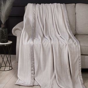 NICOLE DAY HERRINGBONE GREY 150x200cm Throw