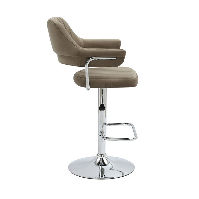 BELMONT Barstool Velvet Taupe