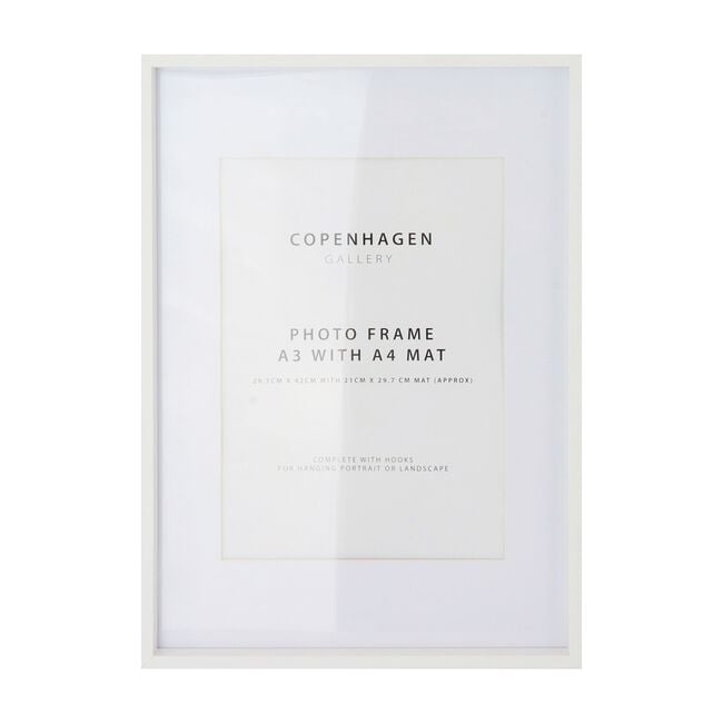 8x10''COPENHAGEN WHITE Photo Frame