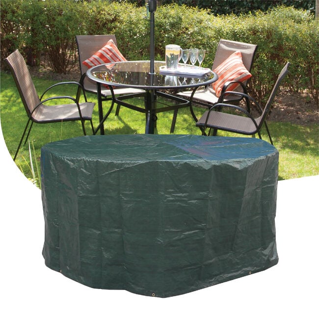 100GSM 4 Seater Round Furniture Set Cover