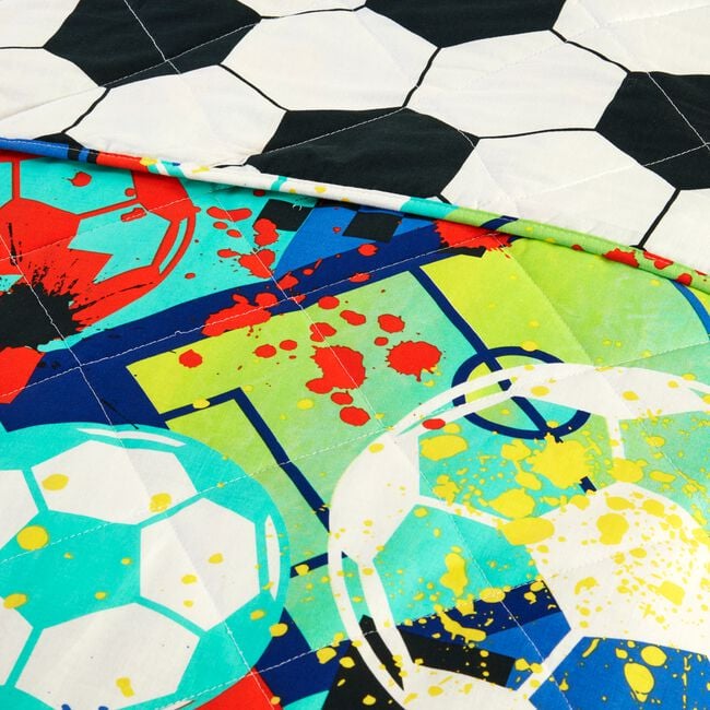 Football Hero Bedspread 200cm x 220cm - Multi