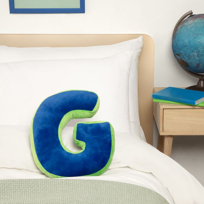 LETTER G Cushion Blue/Green