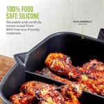 Tower Black Square Air Fryer Tray with Divider