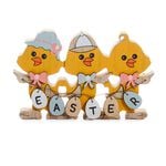 3 Easter Chicken Wooden Decoration