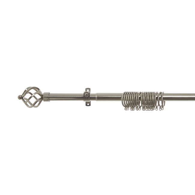 EXTENDABLE BASKET 28mm 120-210cm Brushed Nickel