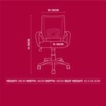 Lecaree Swivel Office Chair - Netted Back