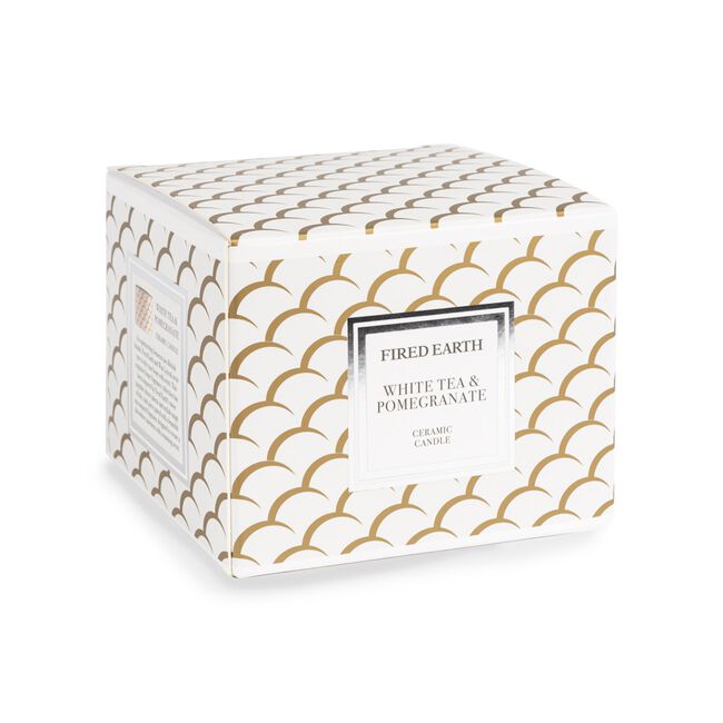 Fired Earth White Tea & Pomegranate Large Candle