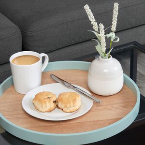 Round Wooden Duck Egg Serving Tray