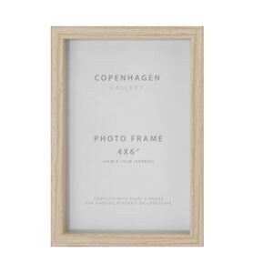 4x6''COPENHAGEN NATURAL Photo Frame