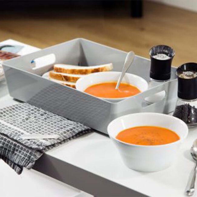 Studio 2.01 Rectangular Basket Cool Grey