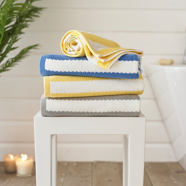 BOSTON 550GSM TEXTURED WAFFLE YELLOW Hand Towel