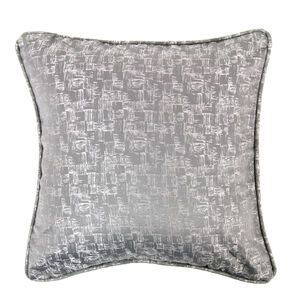 Crosshatch Cushion 45x45cm - Silver 