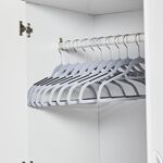 Skinny 10 Pack Grey  Hangers with Anti Slip
