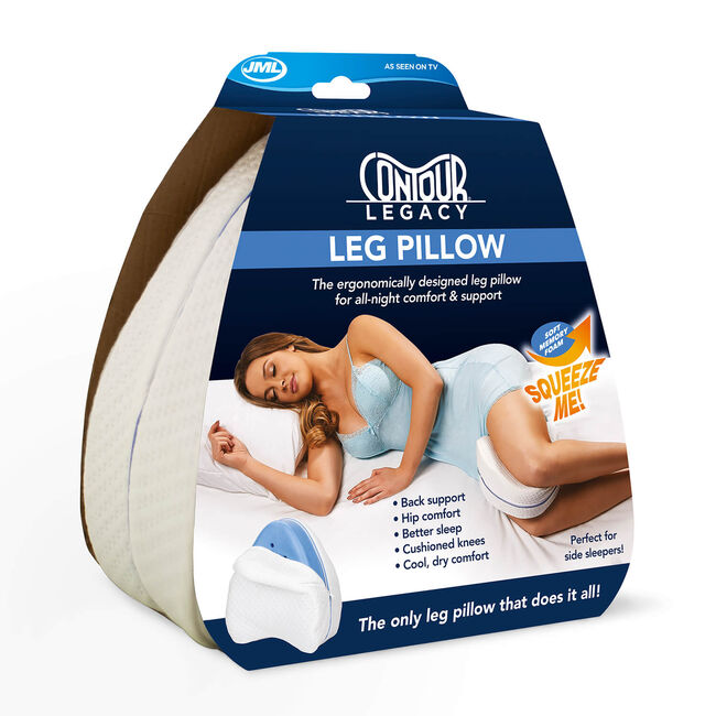 AVESTON Knee Pillow for Side Sleepers with Strap Use As Contour Leg Pillows