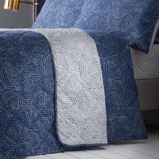 Adler Bedspread 200cm x 220cm - Navy 